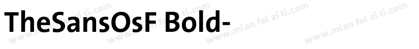 TheSansOsF Bold字体转换